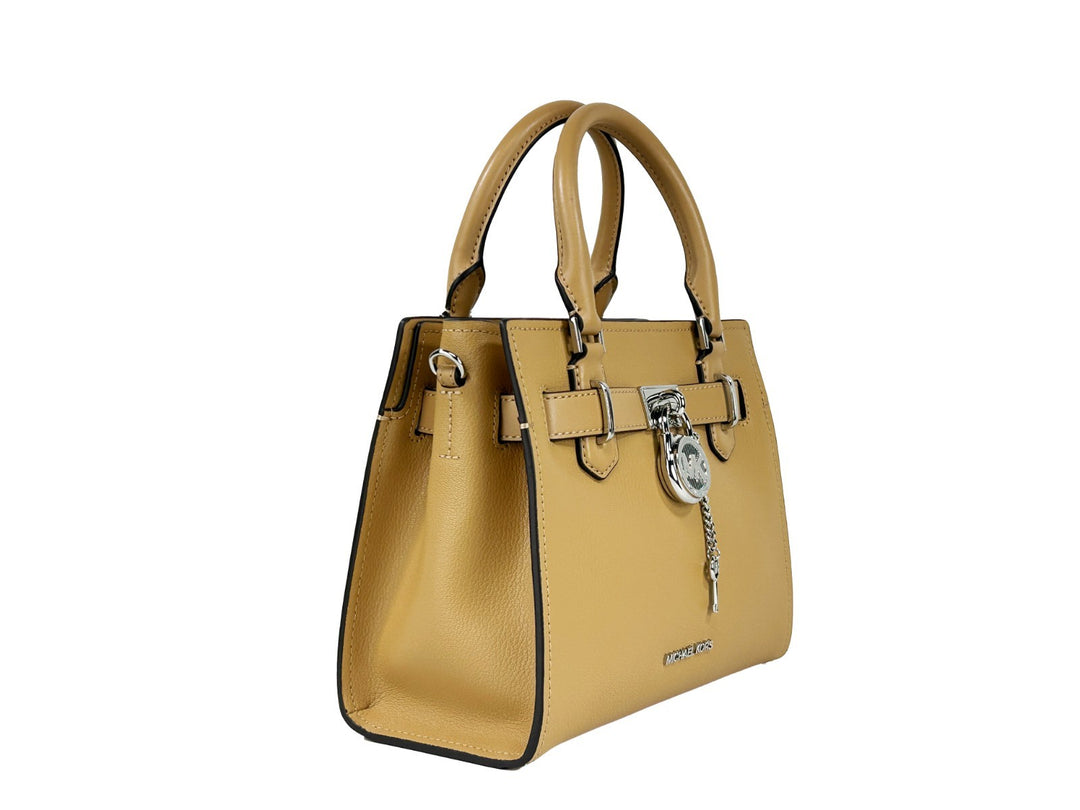 Michael Kors Hamilton Small Leather Satchel Crossbody