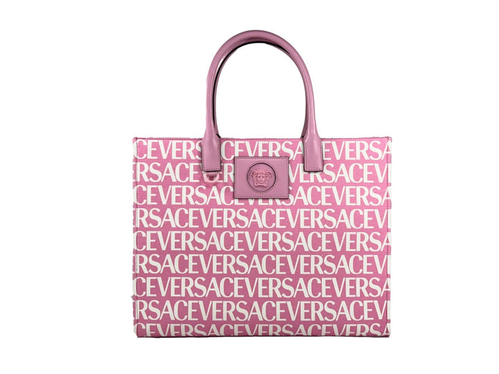 Versace Medusa Large Canvas Large Tote Bag Baby Pink