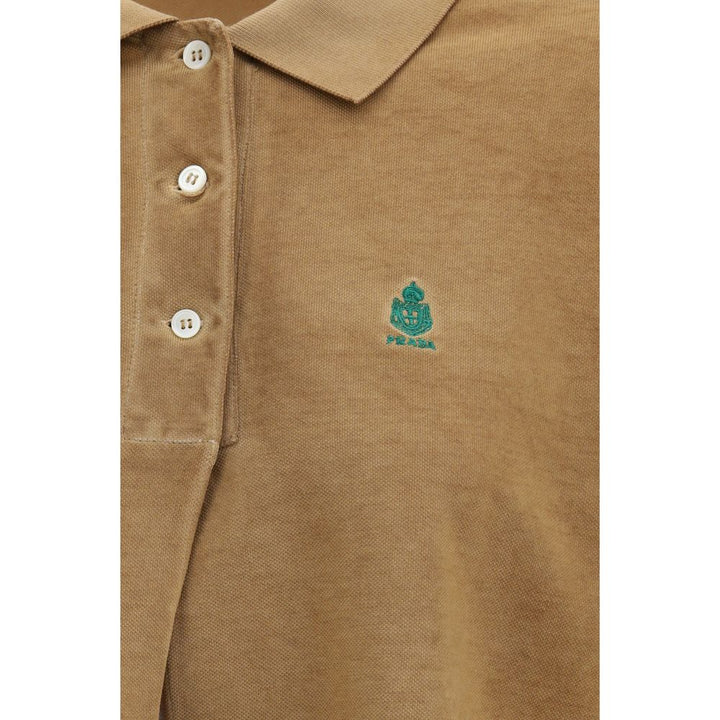 Prada Beige Cotton Polo Shirt