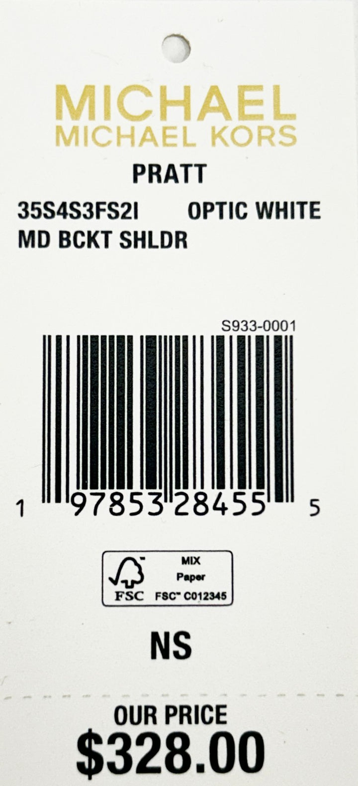 Michael Kors Medium Pratt Bucket Shoulder Bag Purse