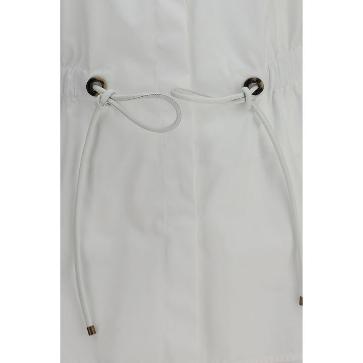 Max Mara White Cotton Dress Shirt