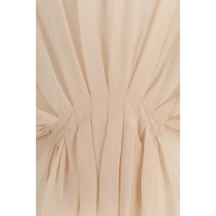 Max Mara Multicolor Silk Dress Shirt