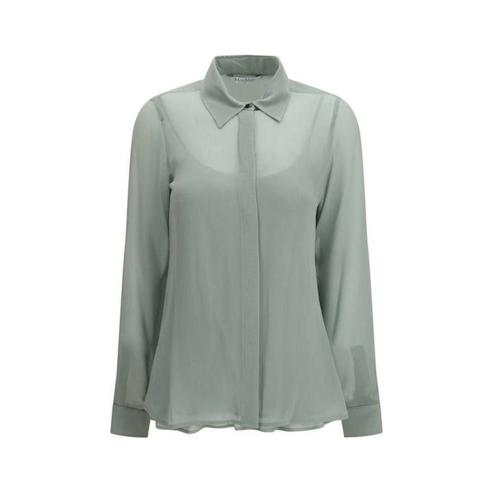 Max Mara Bicolor Silk Shirt