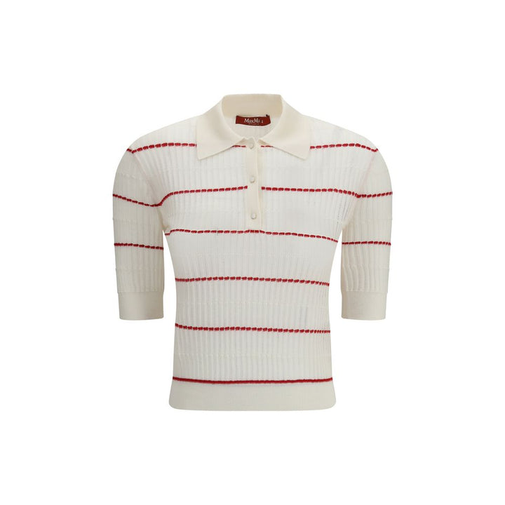 Max Mara Beige Silk Pattern Shirt