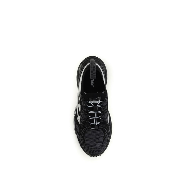Off-White Black Polyester Athletic Sneakers