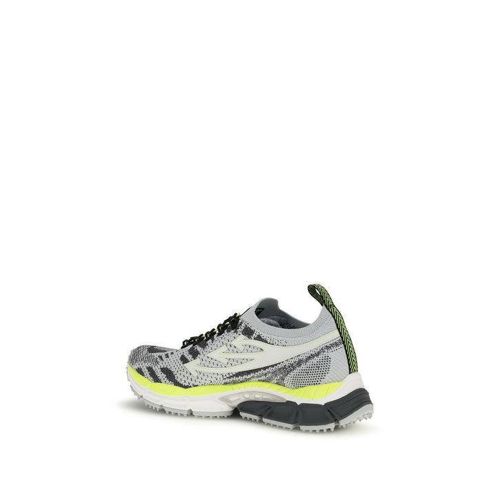 Off-White Multicolor Polyester Athletic Sneakers