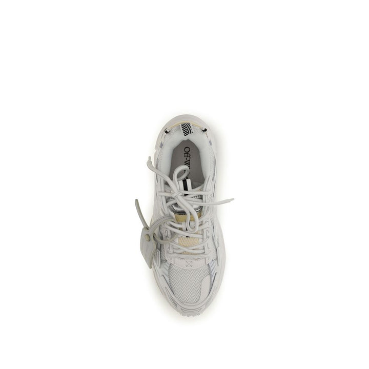 Off-White White Polyurethane Athletic Sneakers