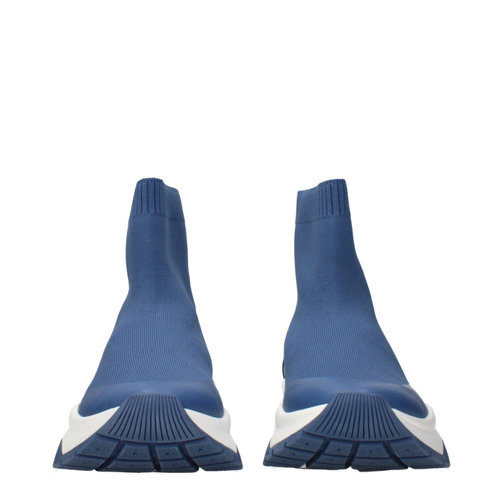 Jimmy Choo Blue Fabric Ankle Boots