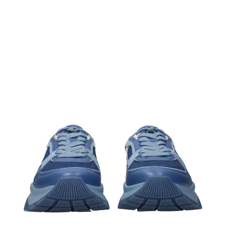 Jimmy Choo Blue Fabric Sneakers