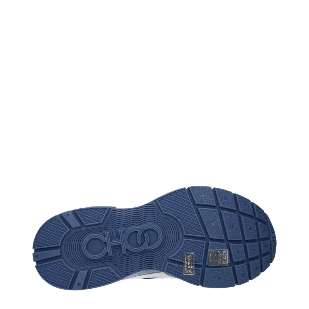 Jimmy Choo Blue Fabric Sneakers