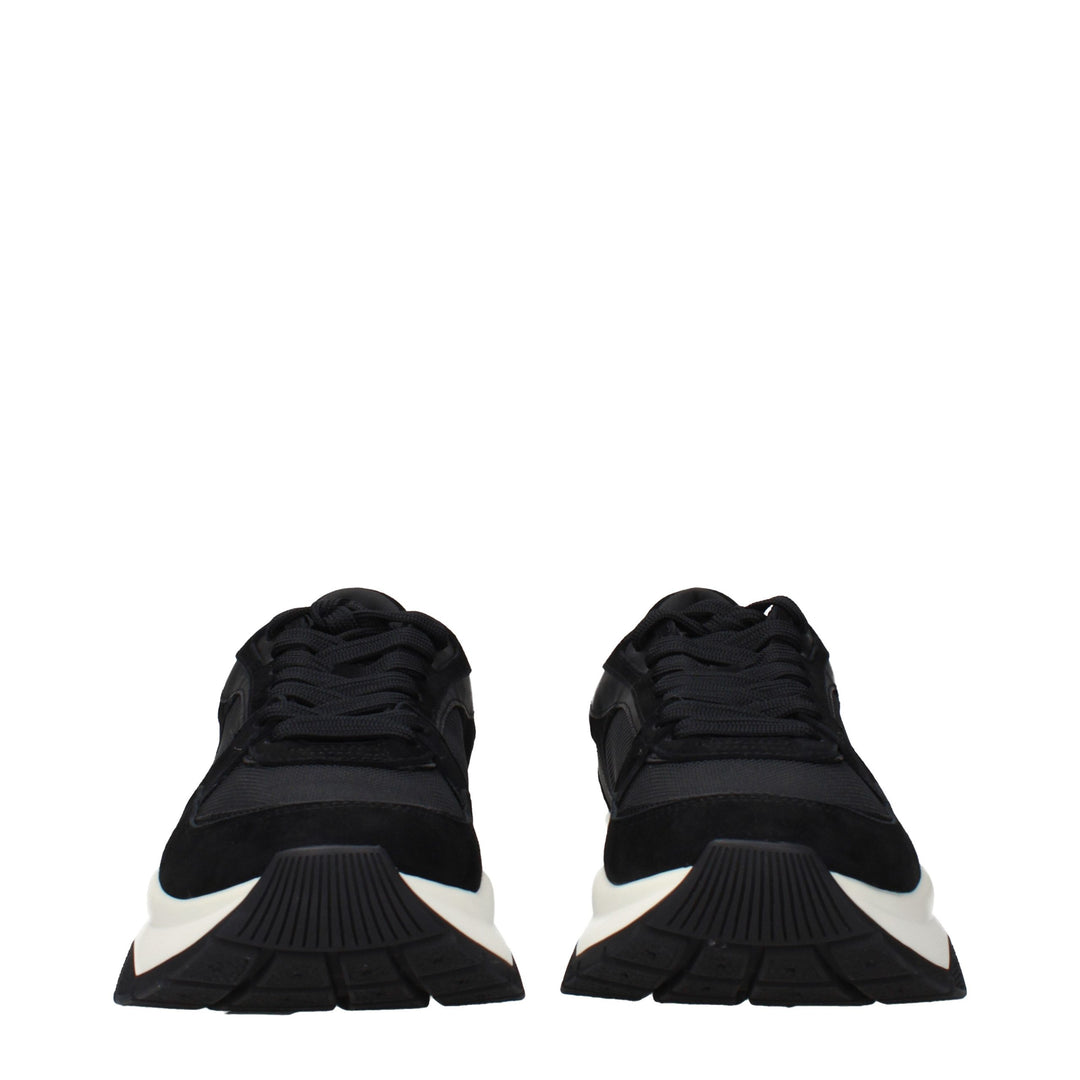 Jimmy Choo Black Fabric Athletic Sneakers