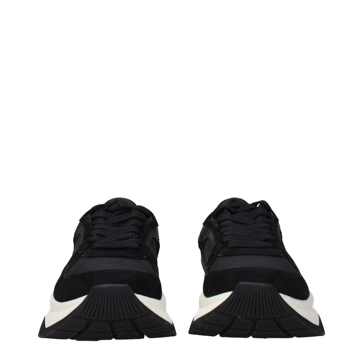 Jimmy Choo Black Fabric Athletic Sneakers