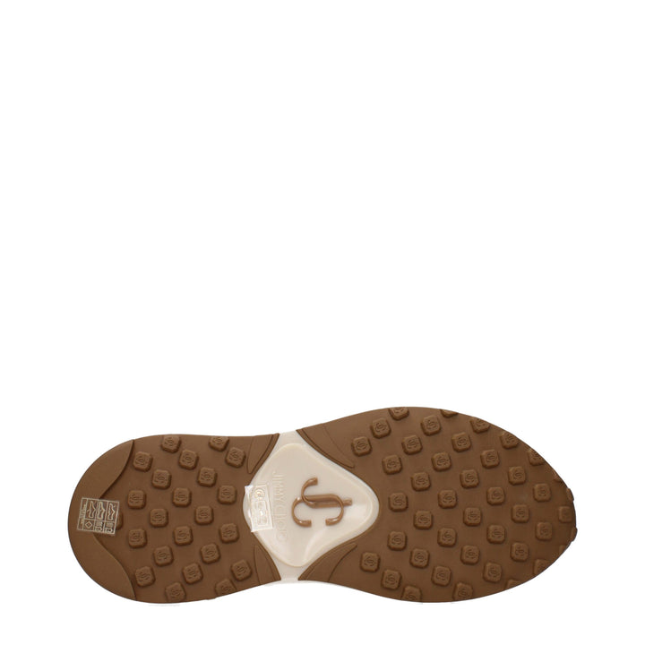 Jimmy Choo Beige Fabric Low Top Sneakers