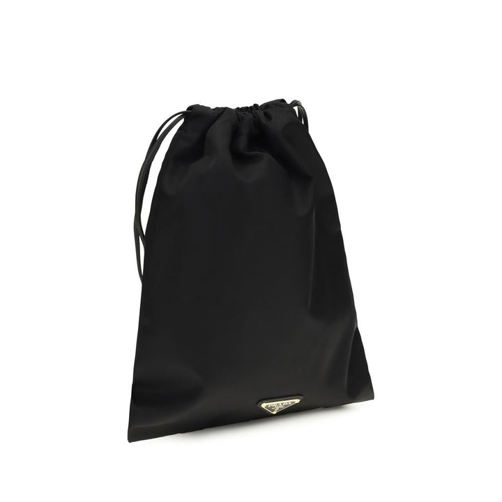 Prada Black Recycled Polyamide Clutch Bag