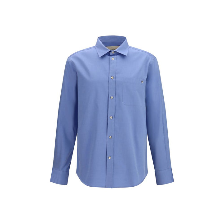 Valentino Blue Cotton Shirt