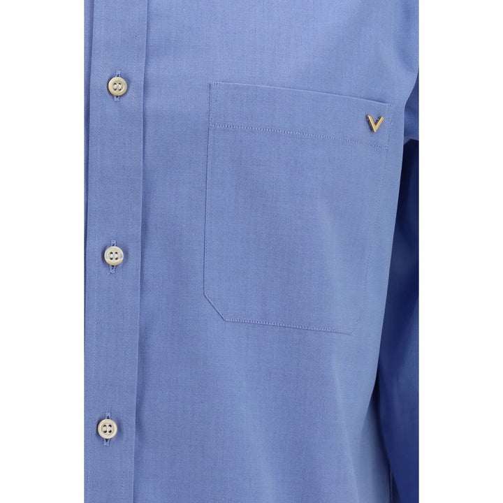 Valentino Blue Cotton Shirt