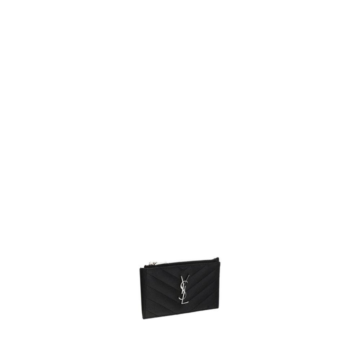Saint Laurent Black Calf Leather Bos Taurus Wallet