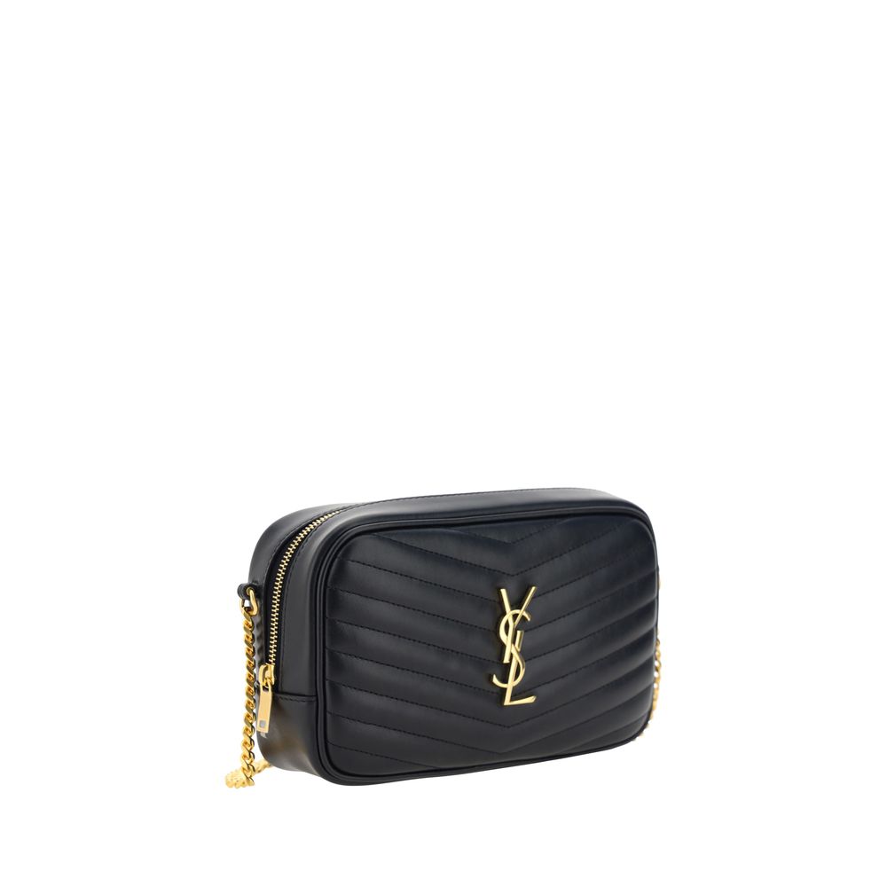 Saint Laurent Black Calf Leather Bos Taurus Shoulder Bag