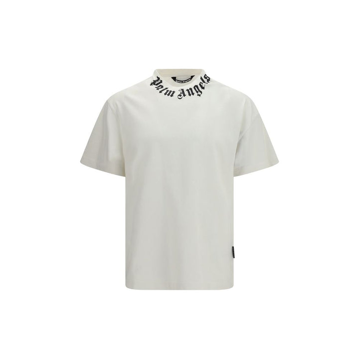Palm Angels White Cotton T-Shirt