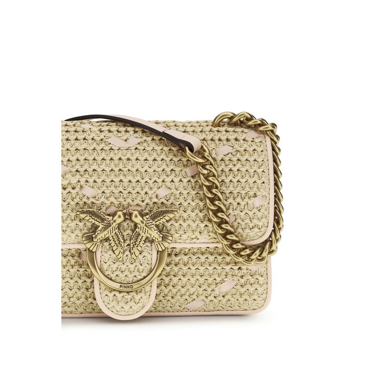 PINKO Beige Polypropylene Shoulder Bag
