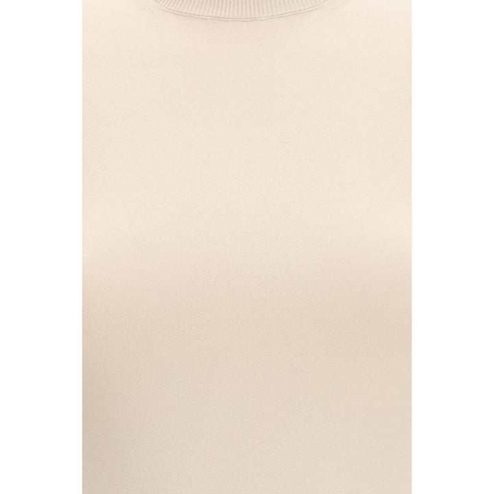Max Mara Beige Viscose T-Shirt