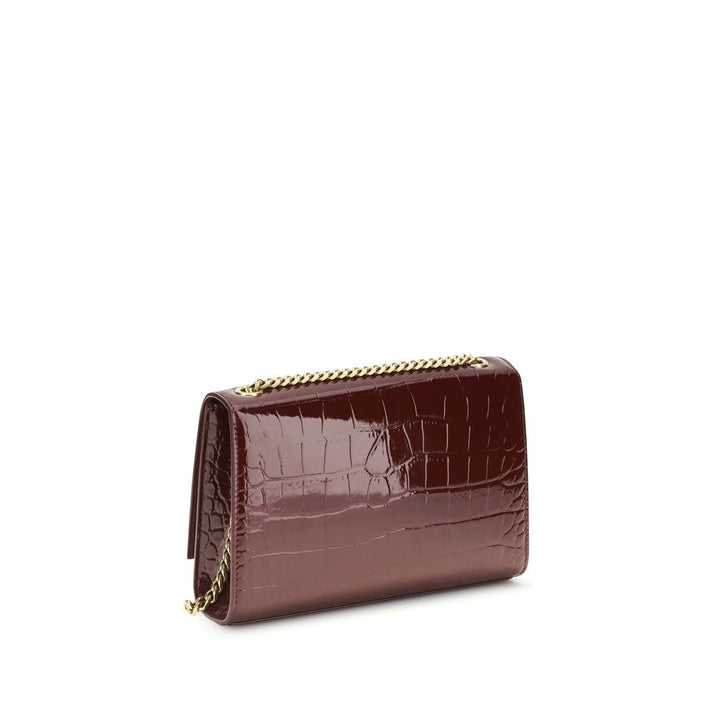 Saint Laurent Bordeaux Calf Leather Bos Taurus Shoulder Bag