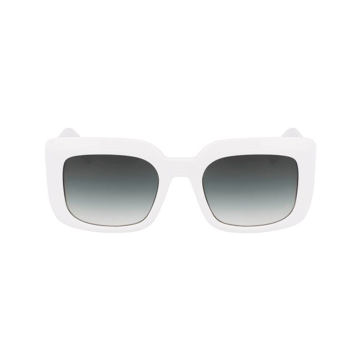 Longchamp White Acetate Sunglasses