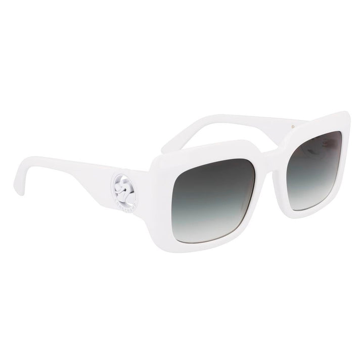 Longchamp White Acetate Sunglasses