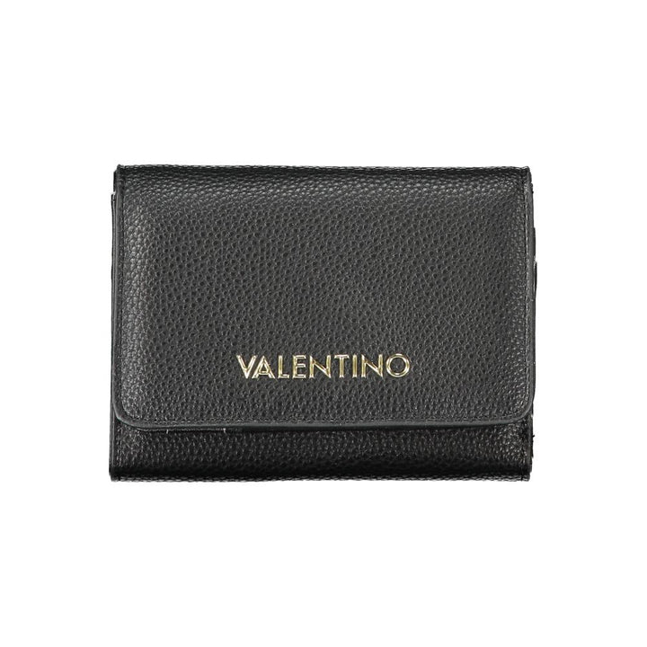 Mario Valentino Black Polyurethane Women's Wallet