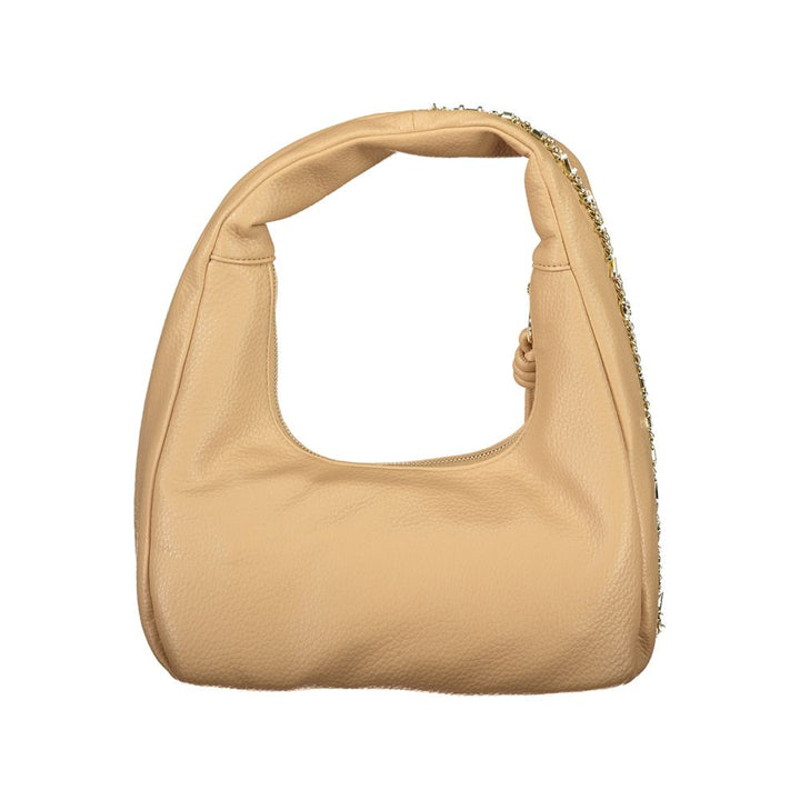 Mario Valentino Beige Polyurethane Women Bag for Chic Everyday Style