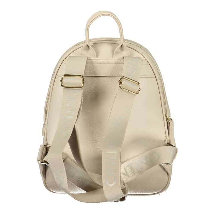 Mario Valentino Beige Polyurethane Womens Backpack