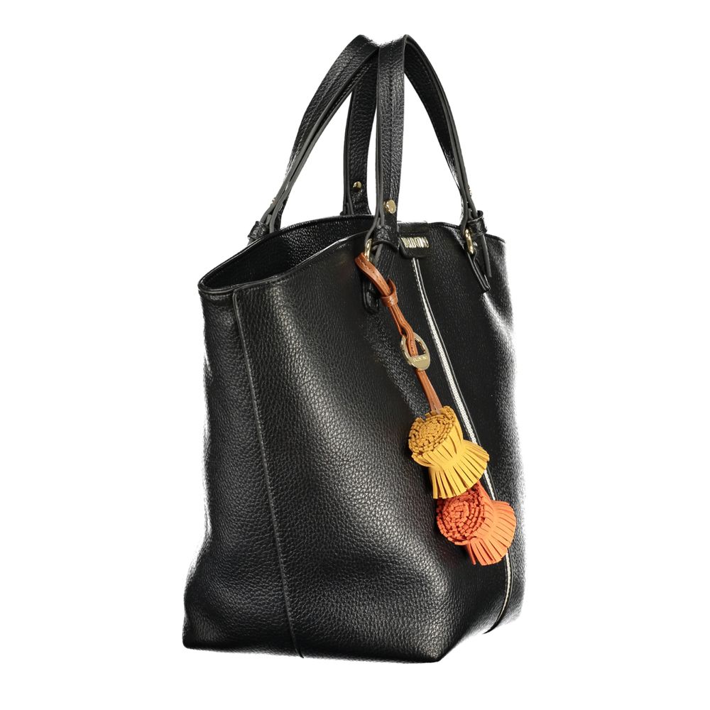Mario Valentino Black Polyurethane Women's Bag