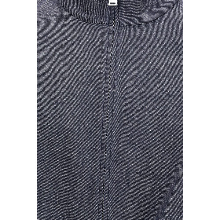 Fendi Blue Linen Denim Jacket