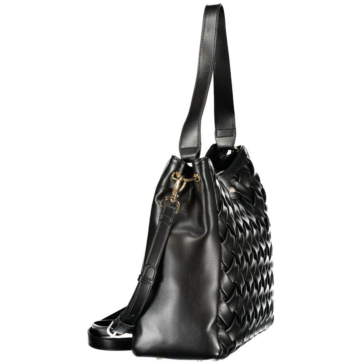 Mario Valentino Black Polyurethane Women's Bag