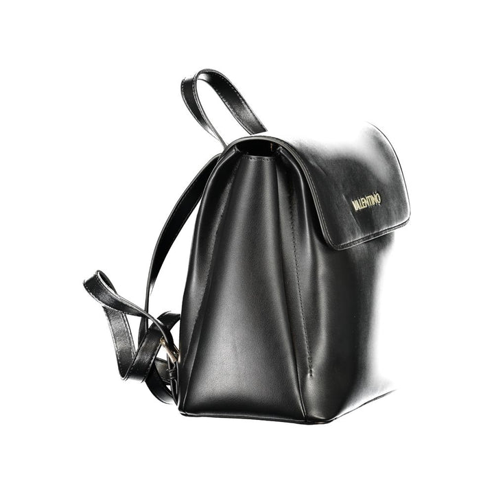 Mario Valentino Black Polyurethane Women's Backpack