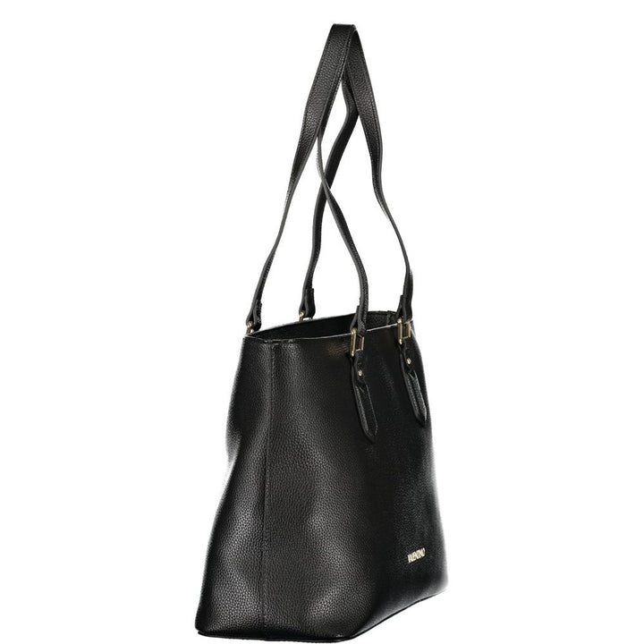 Mario Valentino Nero Poliuretano Womens Bag with Internal Pocket and Phone Spaces