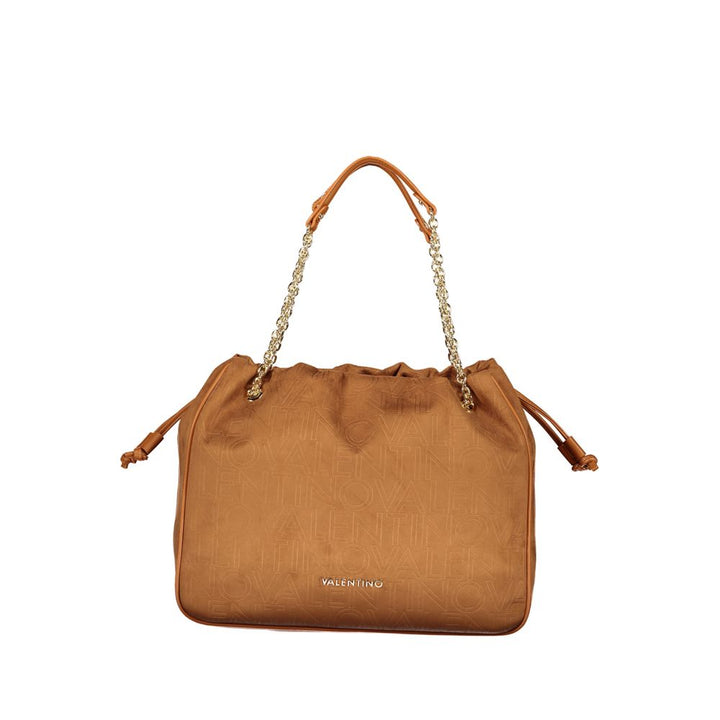 Mario Valentino Brown Polyurethane Women's Shoulder Bag