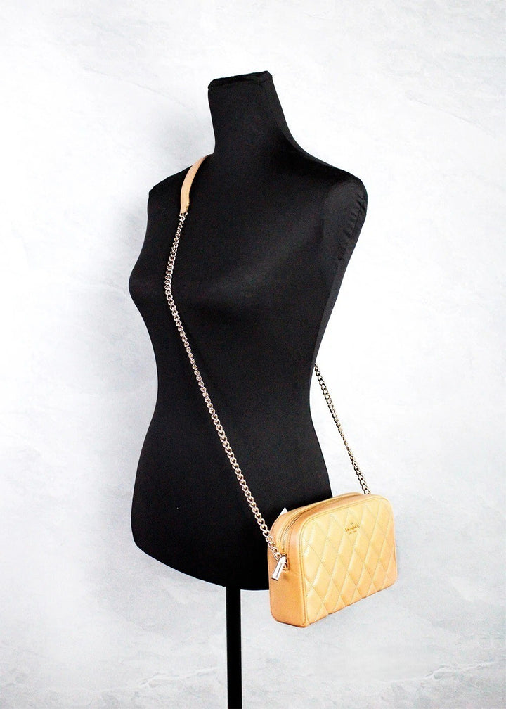 Michael Kors Jaycee Mini XS Brown Signature PVC Zip Pocket Shoulder Backpack Bag