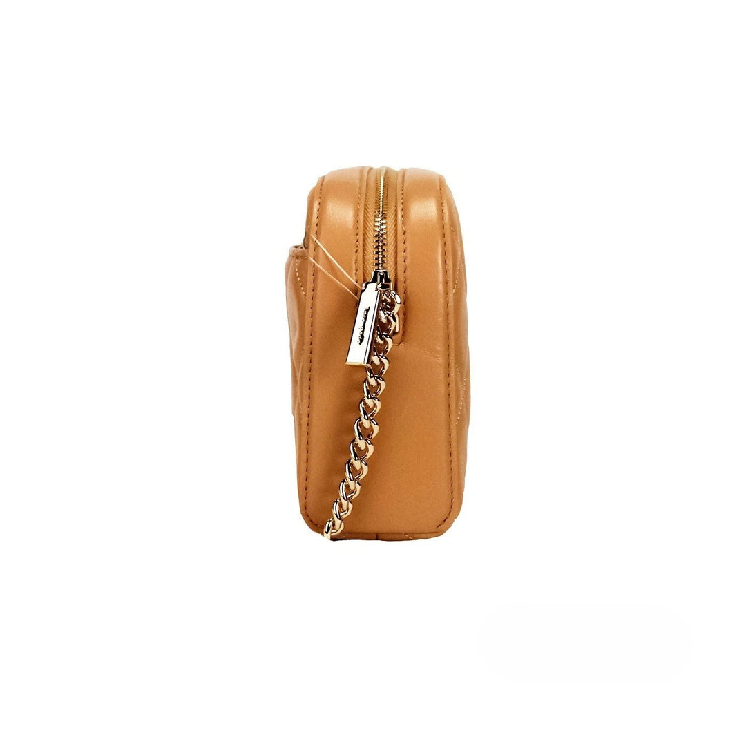 Michael Kors Jaycee Mini XS Brown Signature PVC Zip Pocket Shoulder Backpack Bag