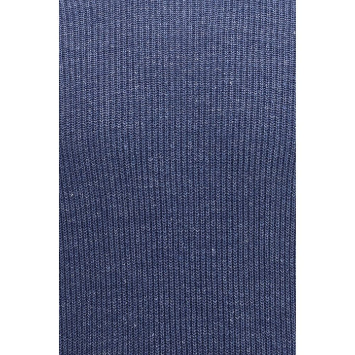 Brunello Cucinelli Blue Linen T-Shirt