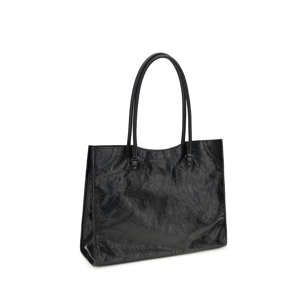 Balenciaga Black Lamb Ovis Aries Aries Shoulder Bag