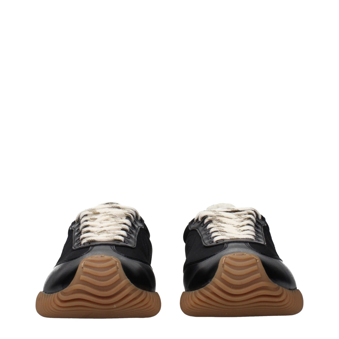 Stella McCartney Black Fabric Low Top Sneakers