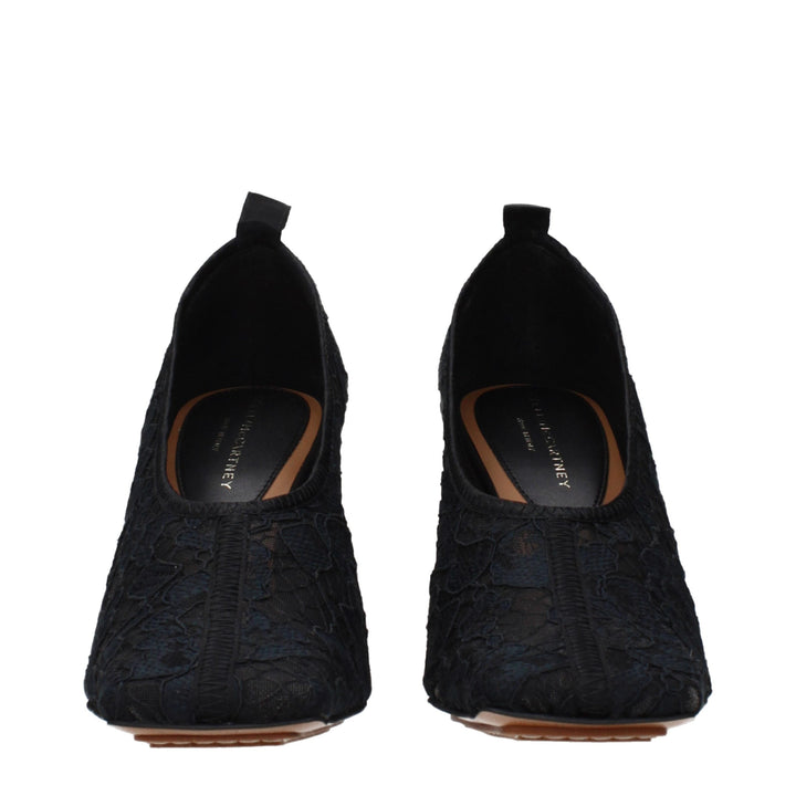 Stella McCartney Black Fabric High Heel Pumps