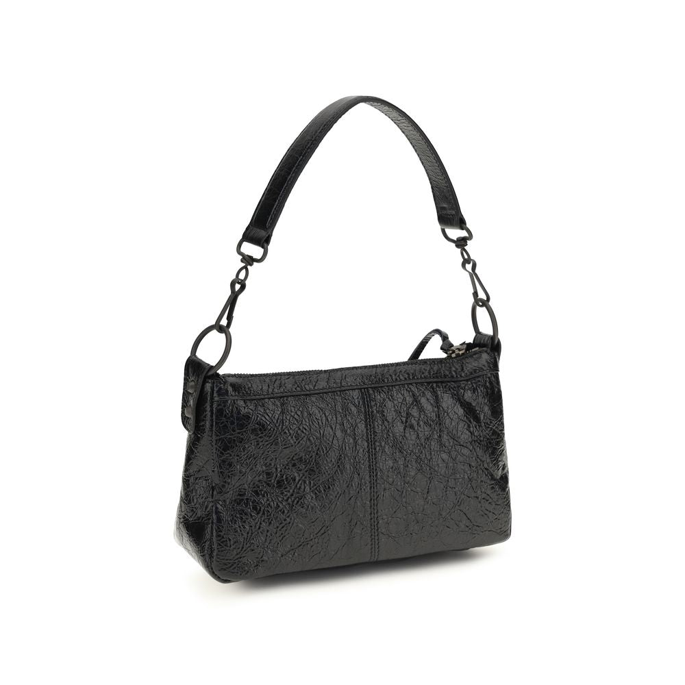 Balenciaga Black Lamb Ovis Aries Aries Shoulder Bag