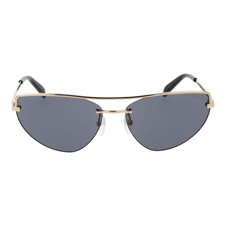 Emilio Pucci Gold Metal Sunglasses
