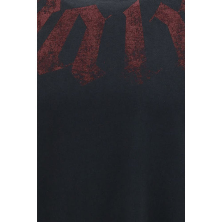 Palm Angels Black Cotton T-Shirt