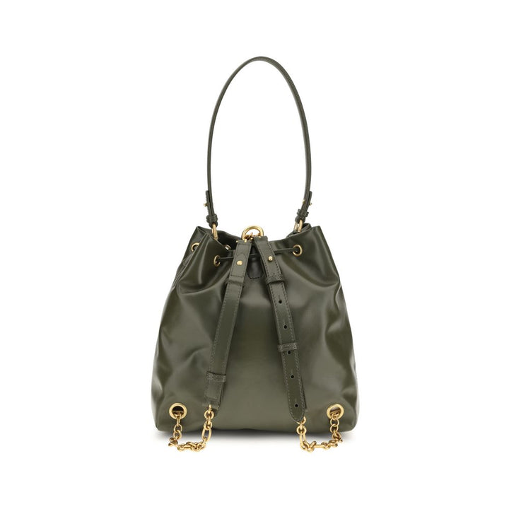 Balmain Bicolor Calf Leather Bos Taurus Backpack