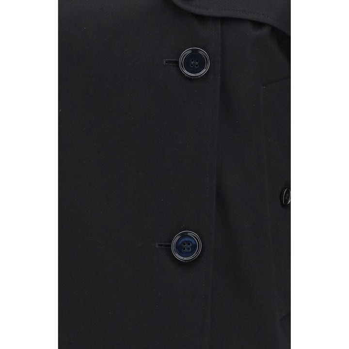 Burberry Black Cotton Trench Coat