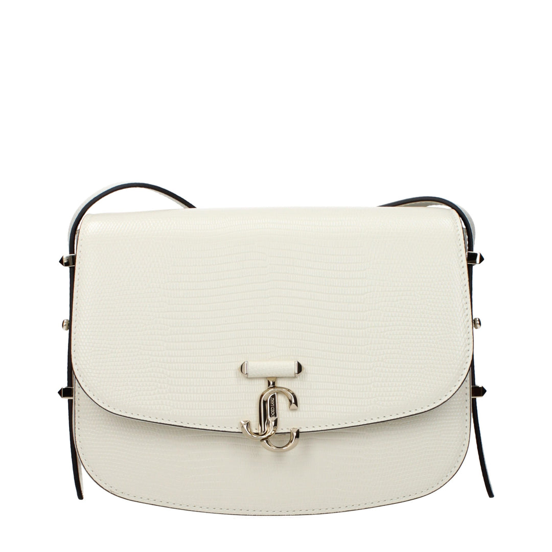 Jimmy Choo White Leather Crossbody Bag