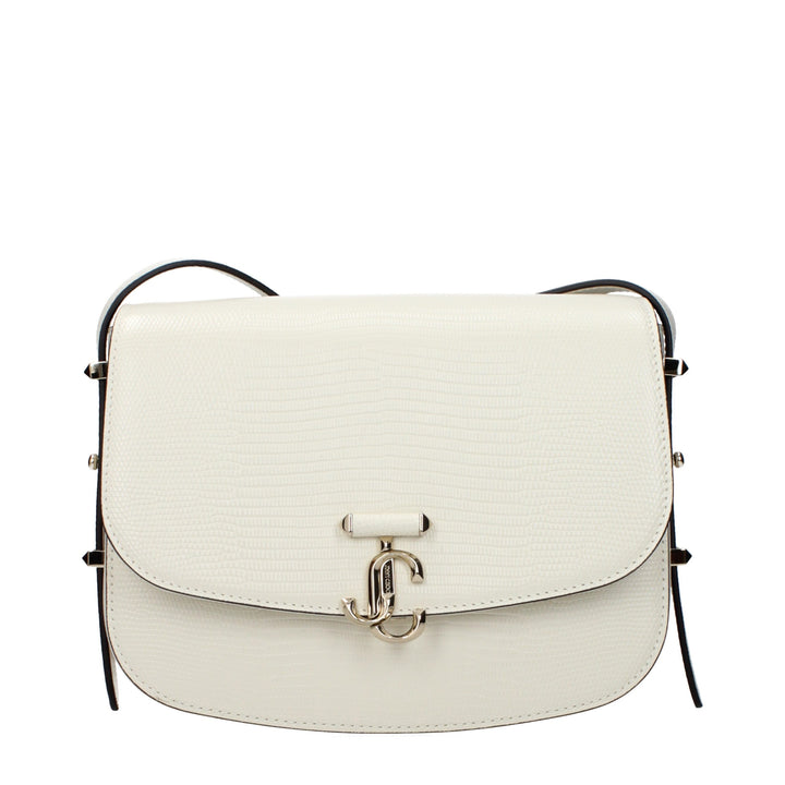 Jimmy Choo White Leather Crossbody Bag